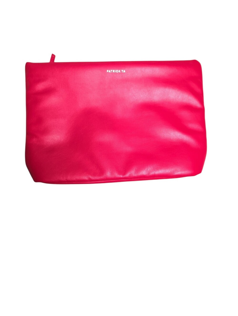 Patrick Ta Strawberry Puffer Clutch Red Makeup Bag Limited Edition